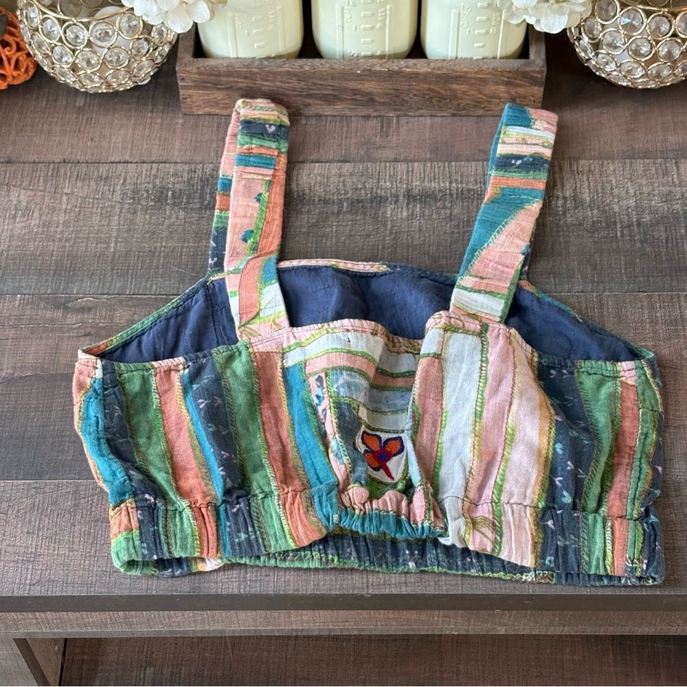 Kimchi Blue Patchwork Crop Tank - image 2